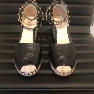VALENTINO Garavani Rockstud Espadrille Wedge